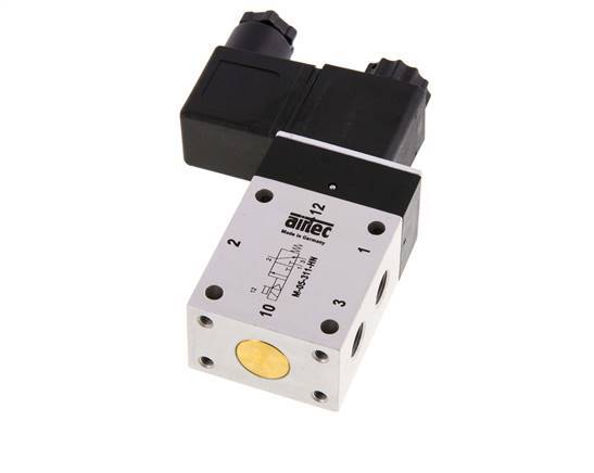 3/2 G1/8'' NC Solenoid Valve 12V DC 3-10bar/42-140psi Airtec