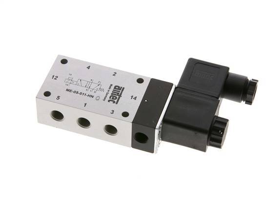 5/2 G1/8'' Solenoid Valve External Pilot 12V DC -0.95-10bar/-13.2-140psi Airtec