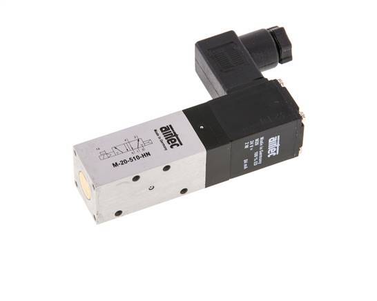 5/2 M5 Solenoid Valve 12V DC 2.5-8bar/35.0-112psi Airtec