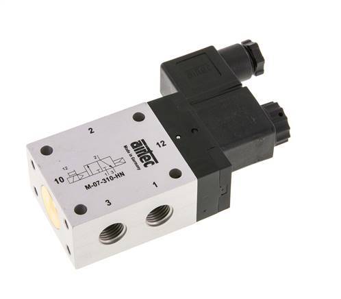 3/2 G1/4'' NC Solenoid Valve 115V AC 1.5-10bar/21.0-140psi Airtec