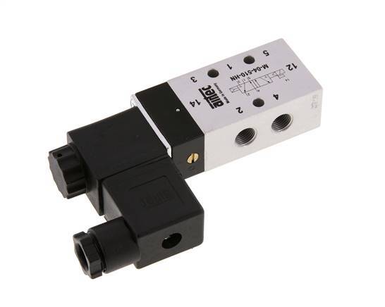 5/2 G1/8'' Solenoid Valve 24V DC 2.5-10bar/35.0-140psi Airtec