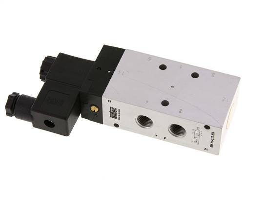5/2 G1/4'' Solenoid Valve 12V DC 2.5-10bar/35.0-140psi Airtec