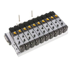 G1/8'' 10x Pneumatic Valve Terminal 24V DC 1.5-8bar/21.0-112psi Multi-pole E.MC