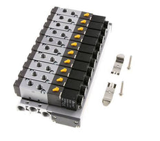 G1/8'' 10x Pneumatic Valve Terminal 24V DC 1.5-8bar/21.0-112psi Multi-pole E.MC