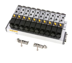 G1/8'' 10x Pneumatic Valve Terminal 24V DC 1.5-8bar/21.0-112psi Multi-pole E.MC