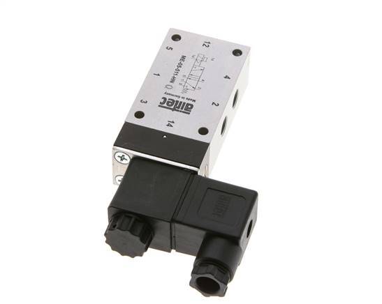 5/2 G1/8'' Solenoid Valve External Pilot 24V DC -0.95-10bar/-13.2-140psi Airtec