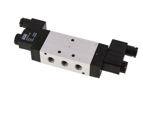 5/3 G1/4'' Exhaust Center Solenoid Valve 24V AC 3-10bar/42-140psi Airtec
