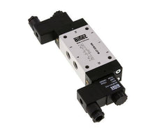5/3 G1/4'' Center Closed Solenoid Valve 24V DC 3-8bar/42-112psi Airtec