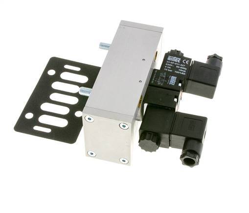 5/3 ISO 5599-3 Center Closed Solenoid Valve 48V DC 3-10bar/42-140psi Airtec