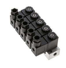 5x3/2 G1/8'' NC Solenoid Valve 230V AC -0.95-10bar/-13.2-140psi Airtec