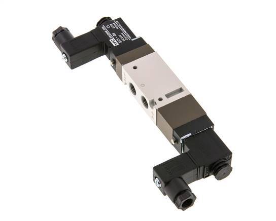 5/3 G1/8'' Pressure Center Solenoid Valve 12V DC 2-10bar/28-140psi YPC