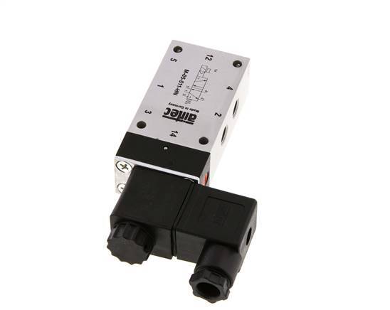5/2 G1/8'' Solenoid Valve 24V DC 3-10bar/42-140psi Airtec