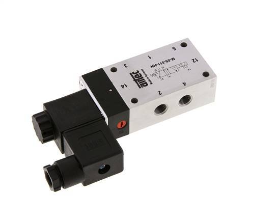 5/2 G1/8'' Solenoid Valve 24V DC 3-10bar/42-140psi Airtec