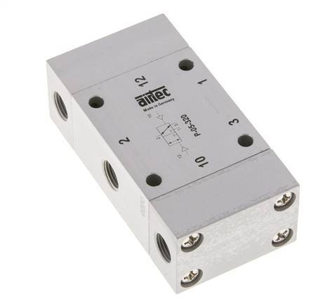 3/2 G1/8'' Bistable Air Pilot Valve 0-10bar/0-140psi Airtec