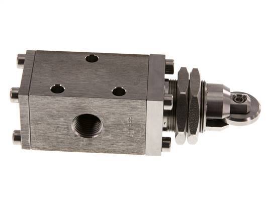 3/2 G1/4'' Universal Roller plunger Valve Stainless Steel -0.95-12bar/-13.2-168psi