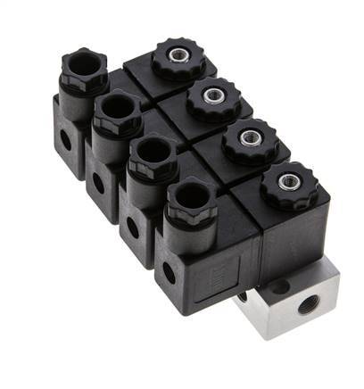 4x3/2 G1/8'' NC Solenoid Valve 230V AC -0.95-10bar/-13.2-140psi Airtec