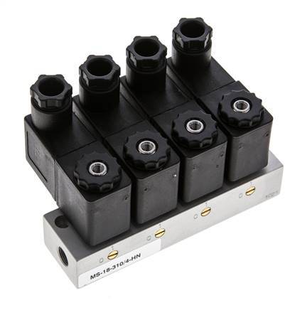 4x3/2 G1/8'' NC Solenoid Valve 230V AC -0.95-10bar/-13.2-140psi Airtec