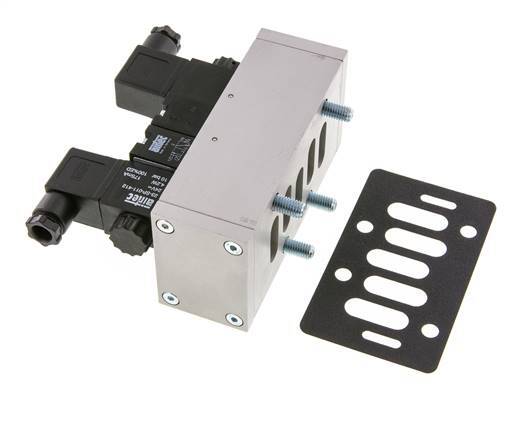 5/2 ISO 5599-3 Bistable Solenoid Valve 24V DC 2-10bar/28-140psi Airtec