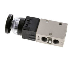 3/2 G1/4'' Palm Button Valve Black 0-8bar/0-112psi YPC