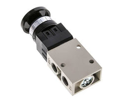 3/2 G1/4'' Palm Button Valve Black 0-8bar/0-112psi YPC