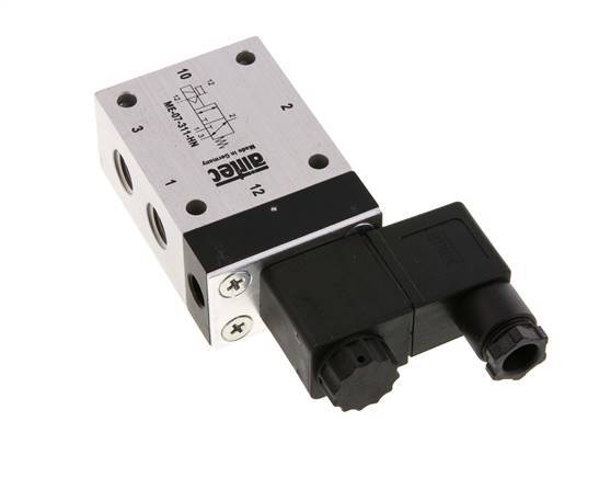 3/2 G1/4'' (G1/8'') Solenoid Valve External Pilot 12V DC 0-10bar/0-140psi Airtec