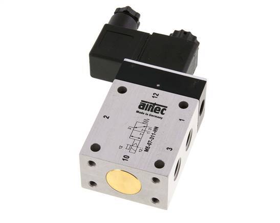 3/2 G1/4'' (G1/8'') Solenoid Valve External Pilot 12V DC 0-10bar/0-140psi Airtec