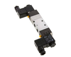 5/3 G1/4'' (G1/8'') Pressure Center Solenoid Valve 230V AC 1.5-8bar/21.0-112psi E.MC
