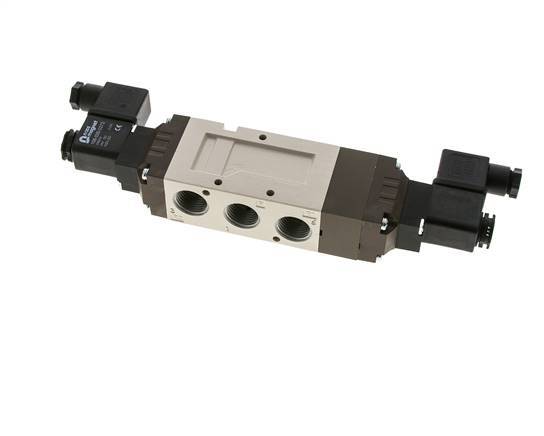 5/3 G1/2'' Center Closed Solenoid Valve 115V AC 2-10bar/28-140psi YPC