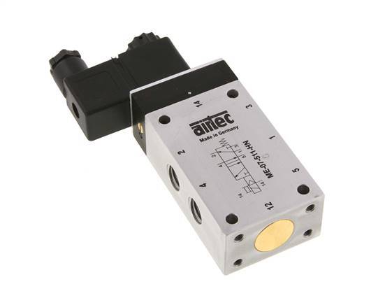 5/2 G1/4'' (G1/8'') Solenoid Valve External Pilot 115V AC -0.95-10bar/-13.2-140psi Airtec