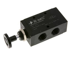 3/2 G1/2'' Axial Hand Lever Valve Detent 0-8bar/0-112psi E.MC
