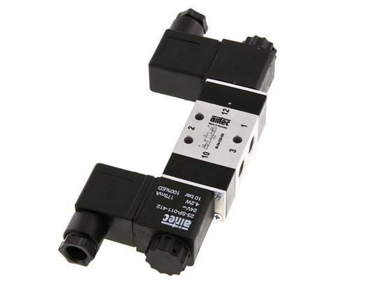 3/2 G1/8'' Bistable Solenoid Valve 24V DC 2.5-10bar/35.0-140psi Airtec