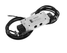 5/3 G1/2'' Center Closed Solenoid Valve 24V DC ATEX 3-10bar/42-140psi Airtec