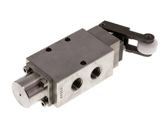 5/2 G1/4'' Roller Lever Valve Stainless Steel -0.95-12bar/-13.2-168psi