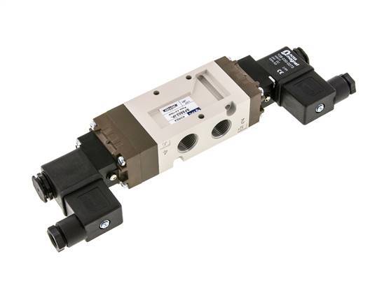 5/3 G3/8'' Pressure Center Solenoid Valve 230V AC 2-10bar/28-140psi YPC