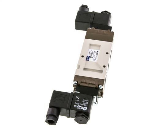 5/3 G3/8'' Pressure Center Solenoid Valve 230V AC 2-10bar/28-140psi YPC