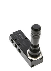 5/3 G1/8'' Exhaust Center Hand Lever Valve 0-8bar/0-112psi E.MC