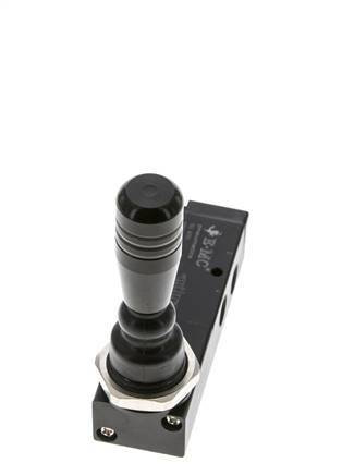 5/3 G1/8'' Exhaust Center Hand Lever Valve 0-8bar/0-112psi E.MC