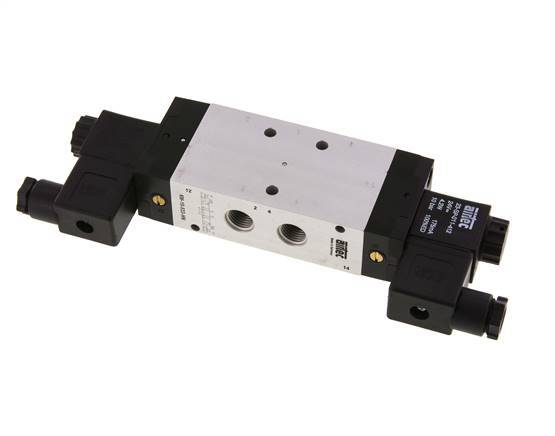 5/3 G1/4'' Exhaust Center Solenoid Valve 230V AC 3-10bar/42-140psi Airtec