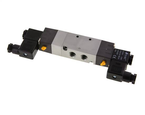 5/3 G1/4'' Pressure Center Solenoid Valve 230V AC 1.5-8bar/21.0-112psi E.MC