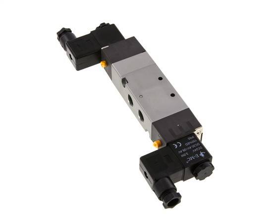 5/3 G1/4'' Pressure Center Solenoid Valve 230V AC 1.5-8bar/21.0-112psi E.MC