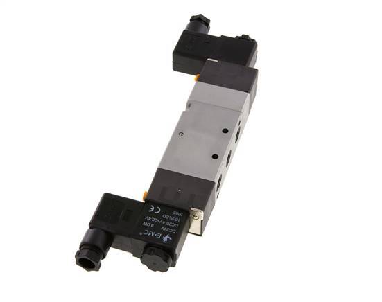 5/3 G1/4'' Pressure Center Solenoid Valve 230V AC 1.5-8bar/21.0-112psi E.MC