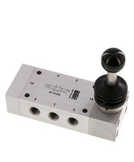 5/3 G1/4'' Center Closed Hand Lever Valve 0-12bar/0-168psi Airtec