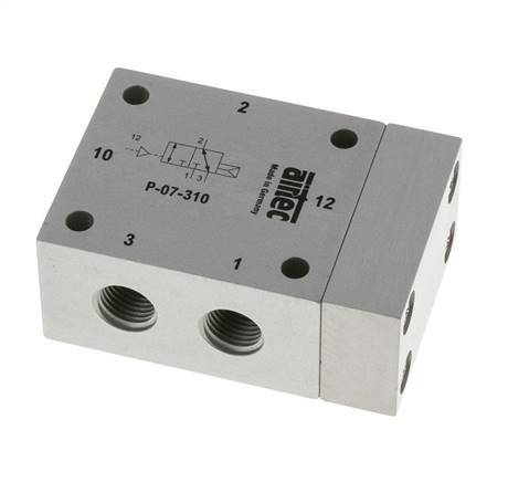 3/2 G1/4'' (G1/8'') Air Pilot Valve 1.5-10bar/21.0-140psi Airtec