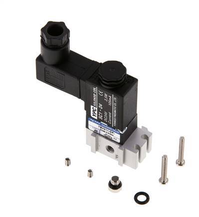 3/2 M5 NC Solenoid Valve 115V AC 0-8bar/0-112psi YPC