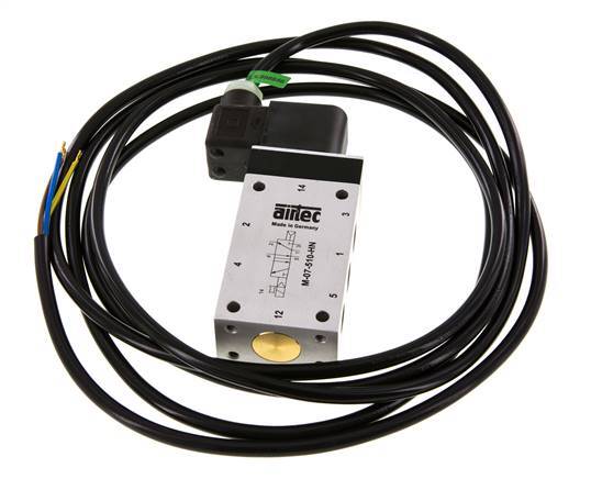 5/2 G1/4'' Solenoid Valve 230V AC ATEX 1.5-10bar/21.0-140psi Airtec