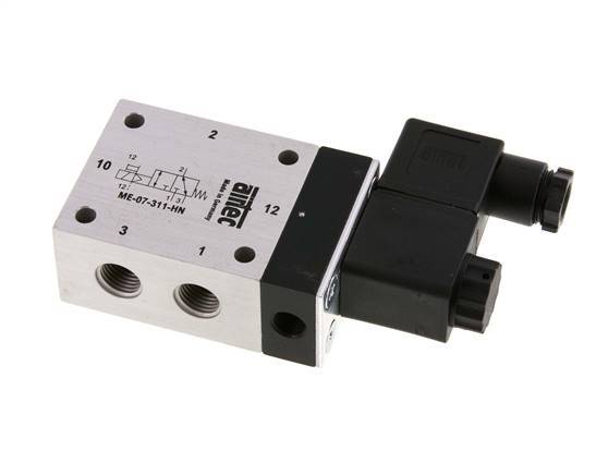 3/2 G1/4'' (G1/8'') Solenoid Valve External Pilot 24V DC 0-10bar/0-140psi Airtec