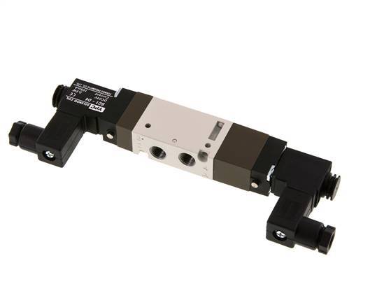 5/3 G1/8'' Center Closed Solenoid Valve 12V DC 2-10bar/28-140psi YPC