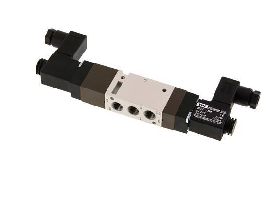 5/3 G1/8'' Center Closed Solenoid Valve 12V DC 2-10bar/28-140psi YPC