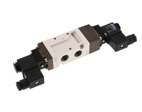 5/3 G3/8'' Center Closed Solenoid Valve 115V AC 2-10bar/28-140psi YPC