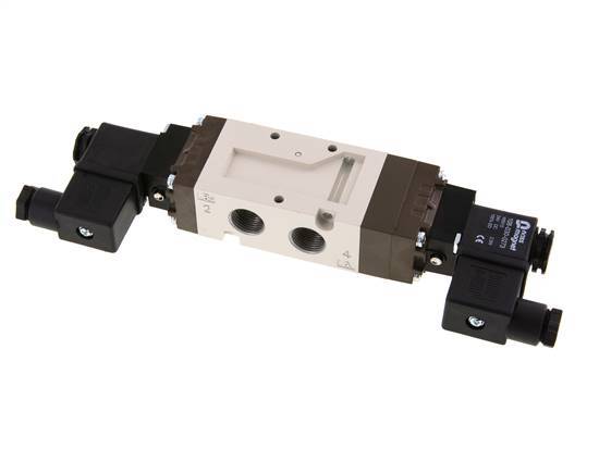 5/3 G3/8'' Center Closed Solenoid Valve 115V AC 2-10bar/28-140psi YPC